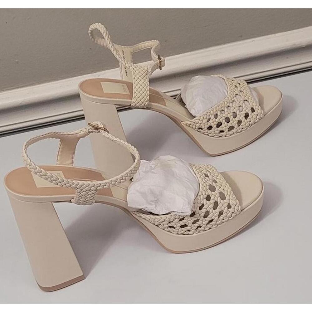 Dolce Vita Women's Braided Strap Block Heel Sandals Platform Shoes